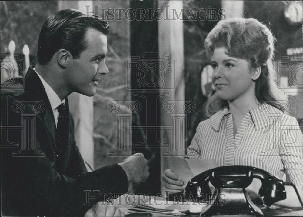 1961, Ina Bauer & Toni Sailer in a film scene - Historic Images