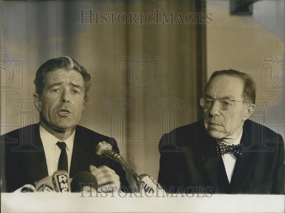 1972 Jean Jacques Servan Schreiber & Jean Marcel Jeanneney - Historic Images