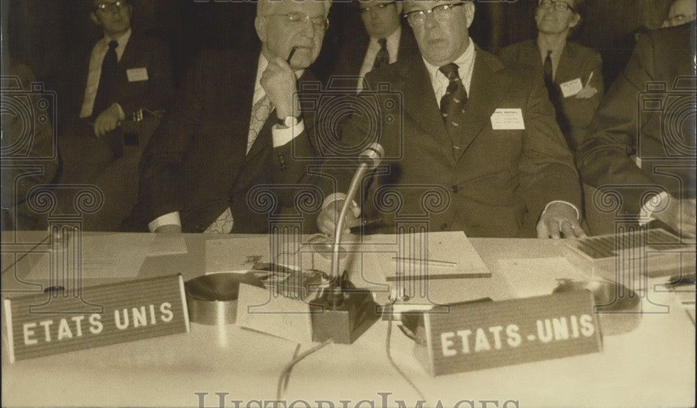 1973, US Treasury Secretary George Schultz Int Monetary Fund Meeting - Historic Images