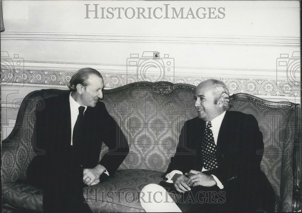 1960, Foreign Minister Ismail Fahmy, UN Secretary General Waldheim - Historic Images