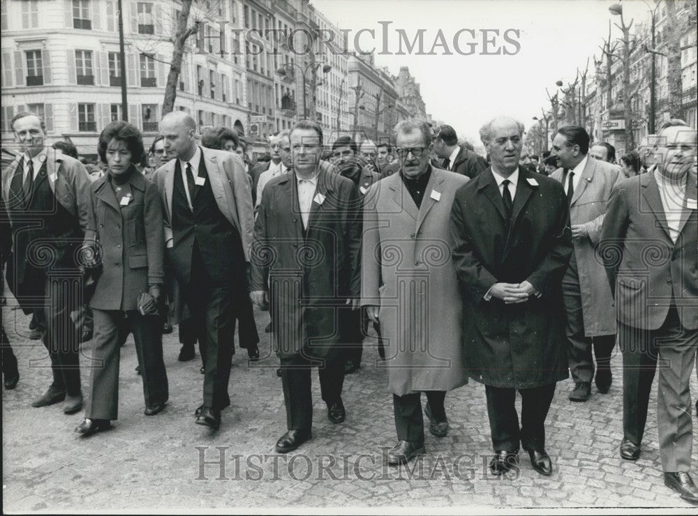 1970, Robert Duvivier, Georges Seguy, Benoit Frachon, Louis Saillant - Historic Images