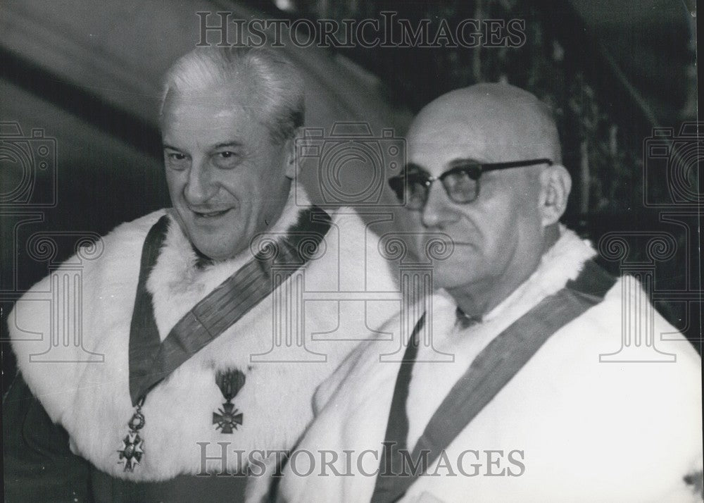 1967 Press Photo Court of Cassation Judges Robert and Aydalot - Historic Images