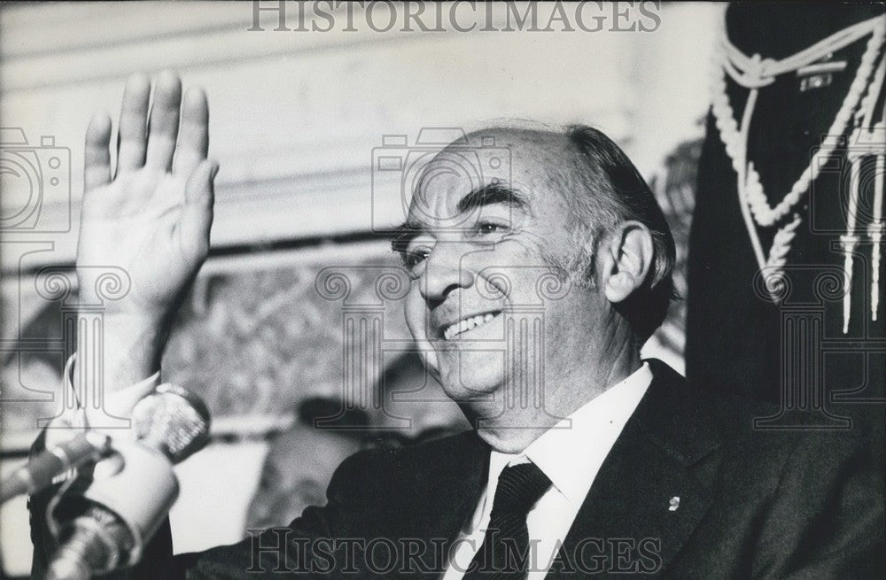 1980 Press Photo Mexico President Jose Lopez Portillo Press Conference Paris-Historic Images