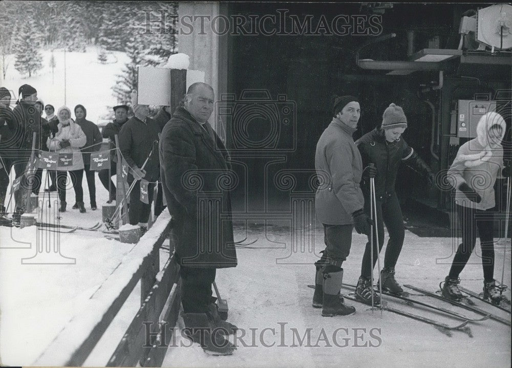 1970 Press Photo German Shipyard Magnate Willy Schlieker. Built Ski Center.-Historic Images