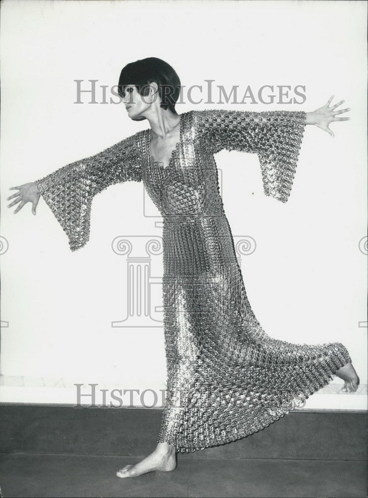 1969 Press Photo Fashion Mockup &quot;Verona&quot; from Italian firm Hawai. Munich,-Historic Images