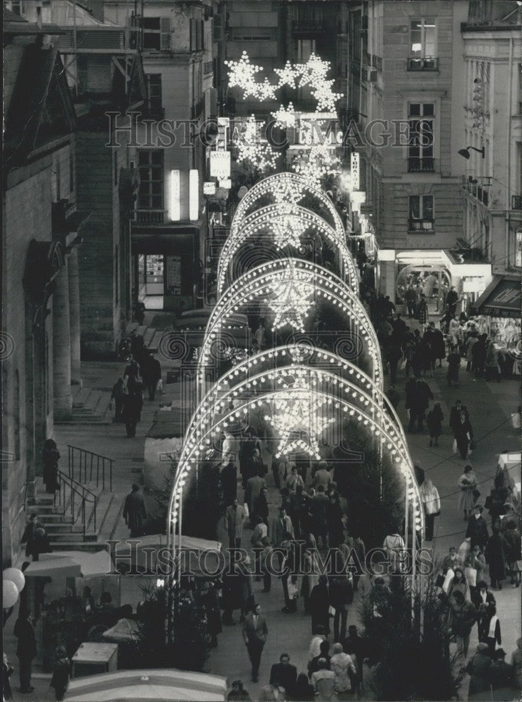 1979 New Caumartin Pedestrian Street of Covered With Lights, Paris - Historic Images