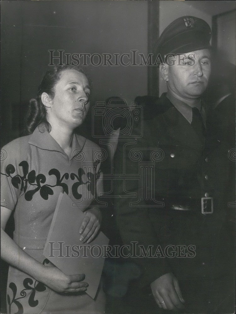 1954 Press Photo Trial of German murderer Christa Lehmann.-Historic Images