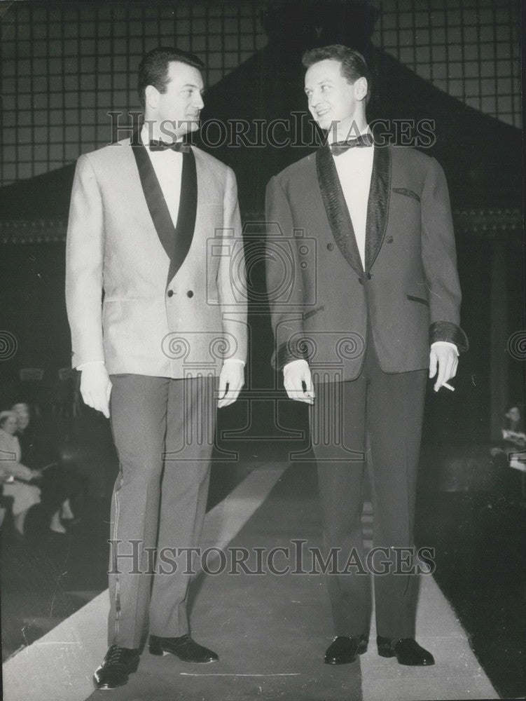 1962 Federation of Master Suit Makers Fashion Show Models on Runway - Historic Images