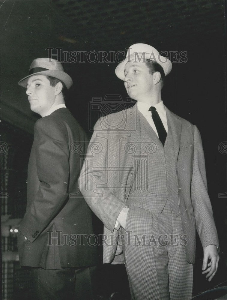 1962, Master Tailors Federation Male Models Wear Suits Pose on Runway - Historic Images