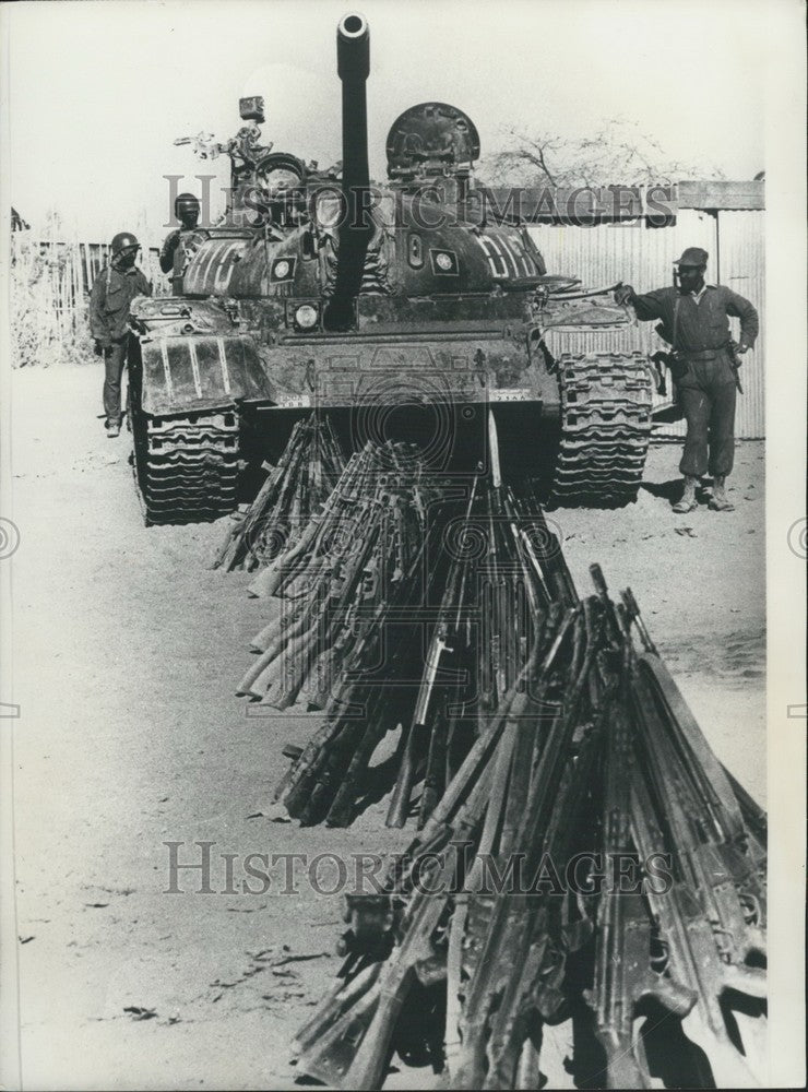 1978 Somalian Tank Taken by Ethiopians Military Camp Near Diredaoua - Historic Images