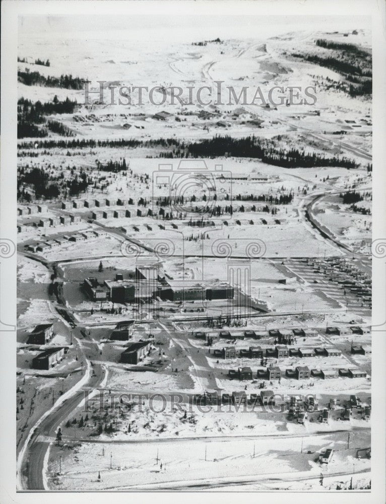 1973 Press Photo Churchill Falls Hydroelectric Housing Under Construction - Historic Images