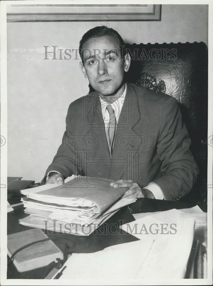 1956 Press Photo Hamburg Judge Dieter Schaer.-Historic Images