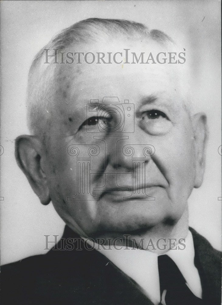 1969 Press Photo German industrialist Dr. Friedrich Flick at age 80. - Historic Images