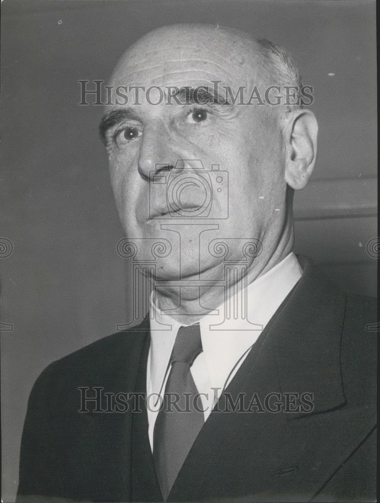 1953, Dr. Carl Schafer. Bank of Danzig President. - Historic Images