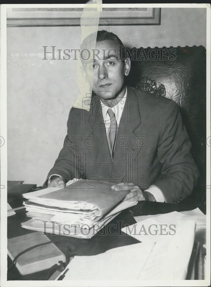 1956 Press Photo German Attorney Dieter Schar-Historic Images