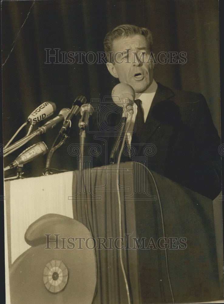 1973 Press Photo Jean-Jacques Servan-Schreiber at Radical Party Congress - Historic Images