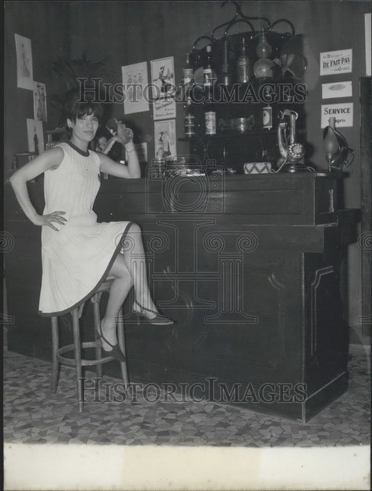 1965 Press Photo Day Dress Presentation at Claude & Lilianne's Bistro-Boutique-Historic Images