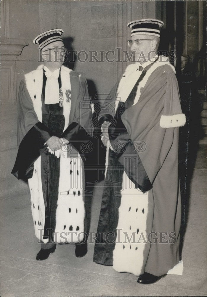 1963, Attorney General Pancot & Mr. Dechezelles - Historic Images