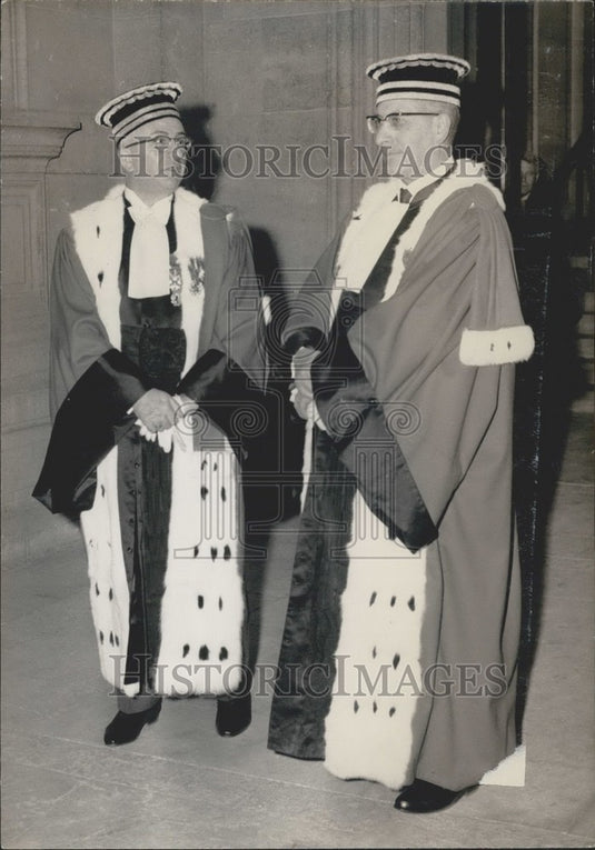 1963, Attorney General Pancot & Mr. Dechezelles - Historic Images