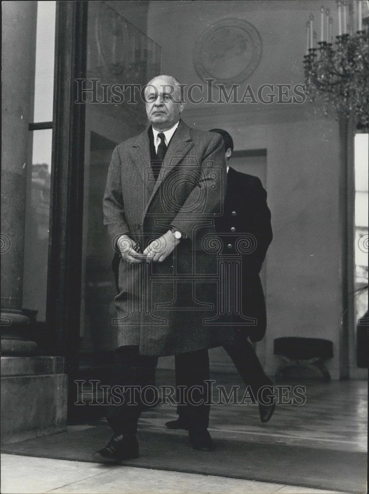 1969 Press Photo Gaston Palewski Constitutional Council President, Elysee Palace-Historic Images