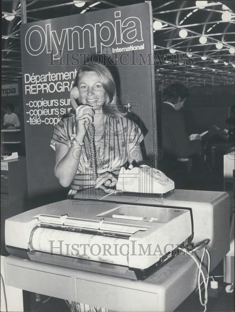 1975, Olympia Dex 181 Computer Presented Information Technology Fair - Historic Images