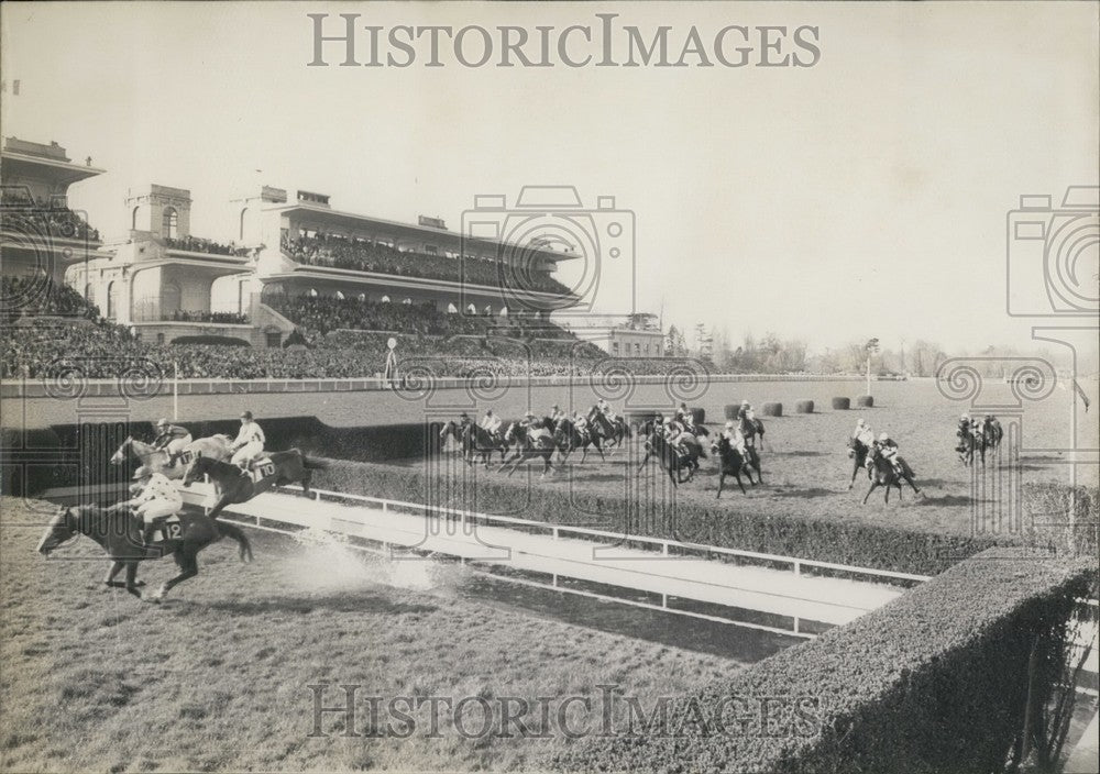 1971, President's Prix Contestants Riding in Auteuil - Historic Images