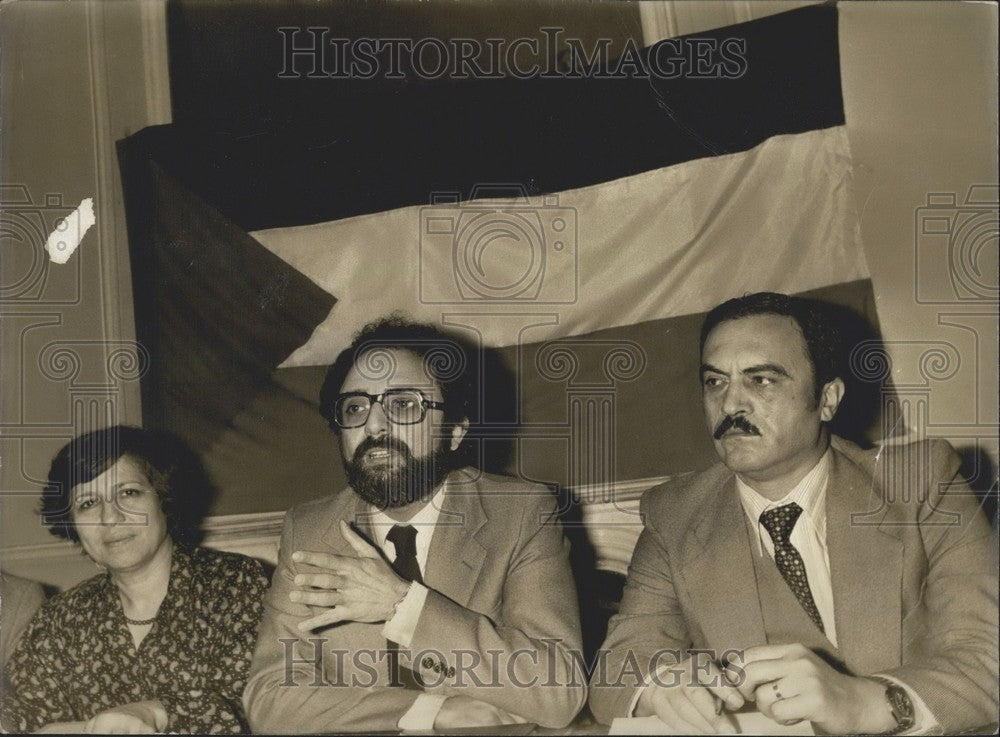 1980, Palestinian Press Conference in Paris - Historic Images