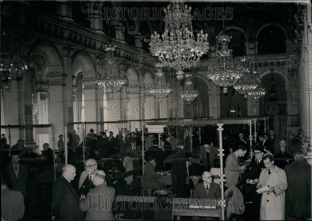 1948, Voting Polls in Paris City Hall on Council Elections Sunday - Historic Images
