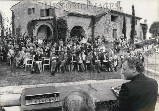 1971, Martin Gray Gives Fire Prevention & Education Press Conference - Historic Images