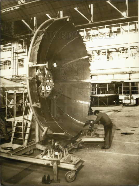 1974 Press Photo Part of the Space Shuttle 