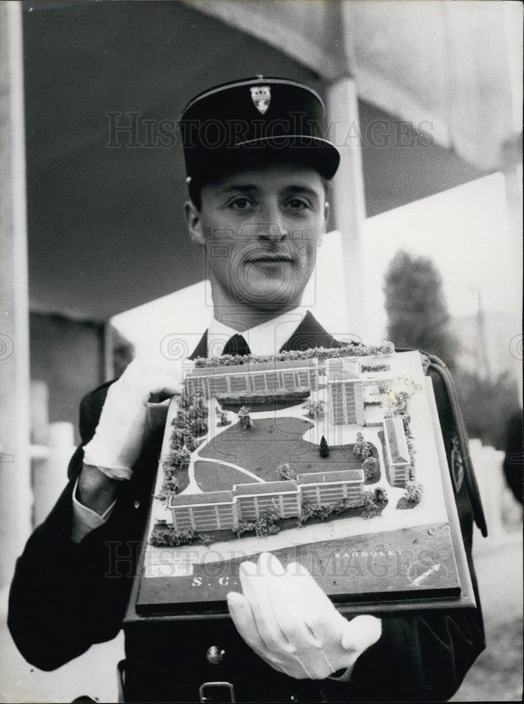 Press Photo Model of the New Grounds for the Gardens of Peace-Historic Images