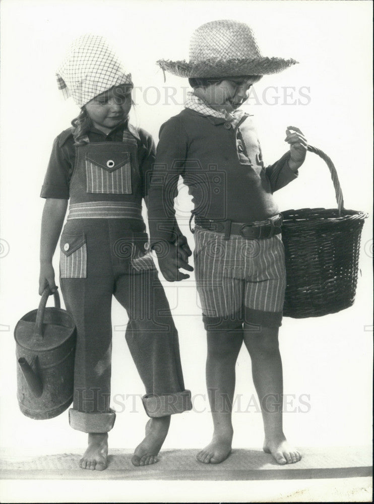 1976 Press Photo &quot;Pierron&quot; Children&#39;s Fashion Line for the Spring and Summer - Historic Images