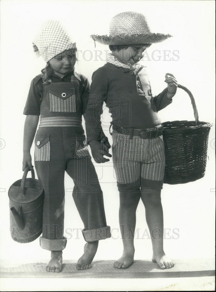 1976 Press Photo "Pierron" Children's Fashion Line for the Spring and Summer - Historic Images