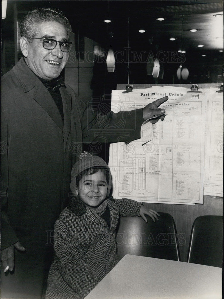 1970, Dominique Ferrara with son, Antoine - Historic Images