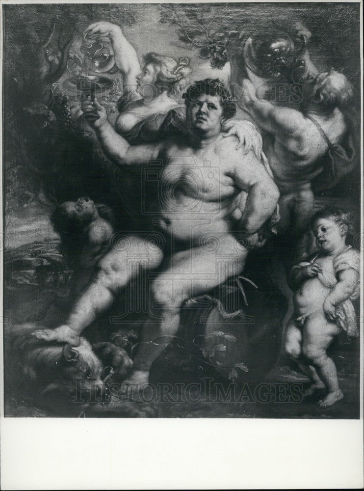 1959, "Bacchus Ivre" by Rubens - Historic Images