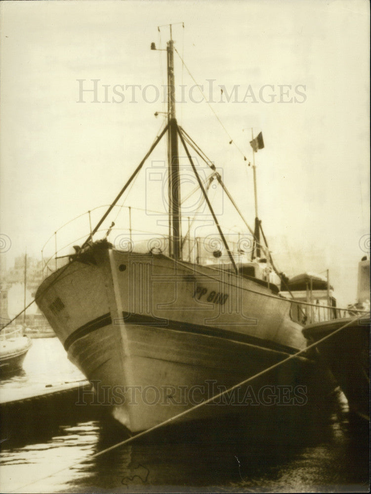 1972 Press Photo Drug Ship: "Caprice des Temps" - Historic Images