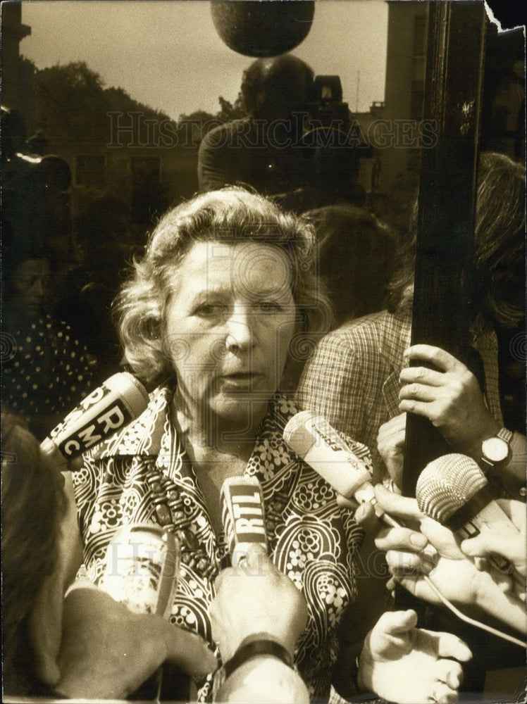 1973 Press Photo Palestinian Hostage Madame Goussault Released - Historic Images