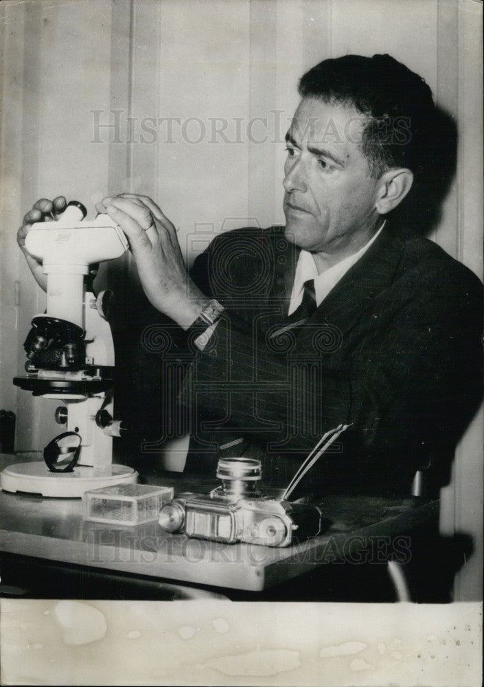 1956, Scientist Henri Dessens in his Laboratory - Historic Images