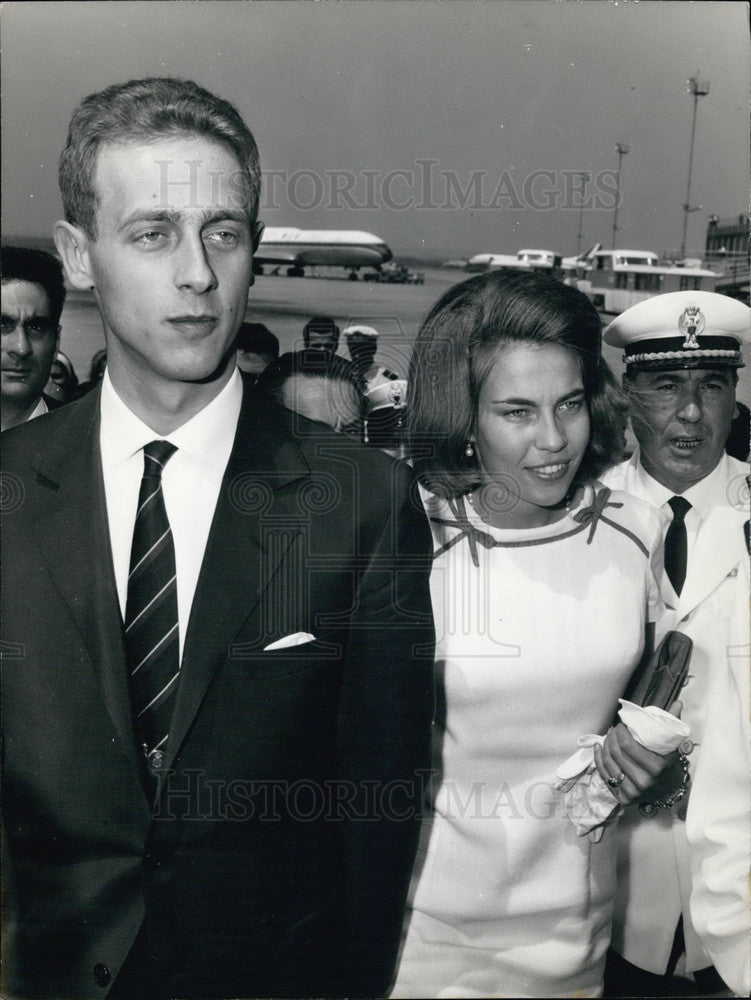 1964 Press Photo Newlyweds Amedeo D&#39;Aosta and Claudia de Francia-Historic Images