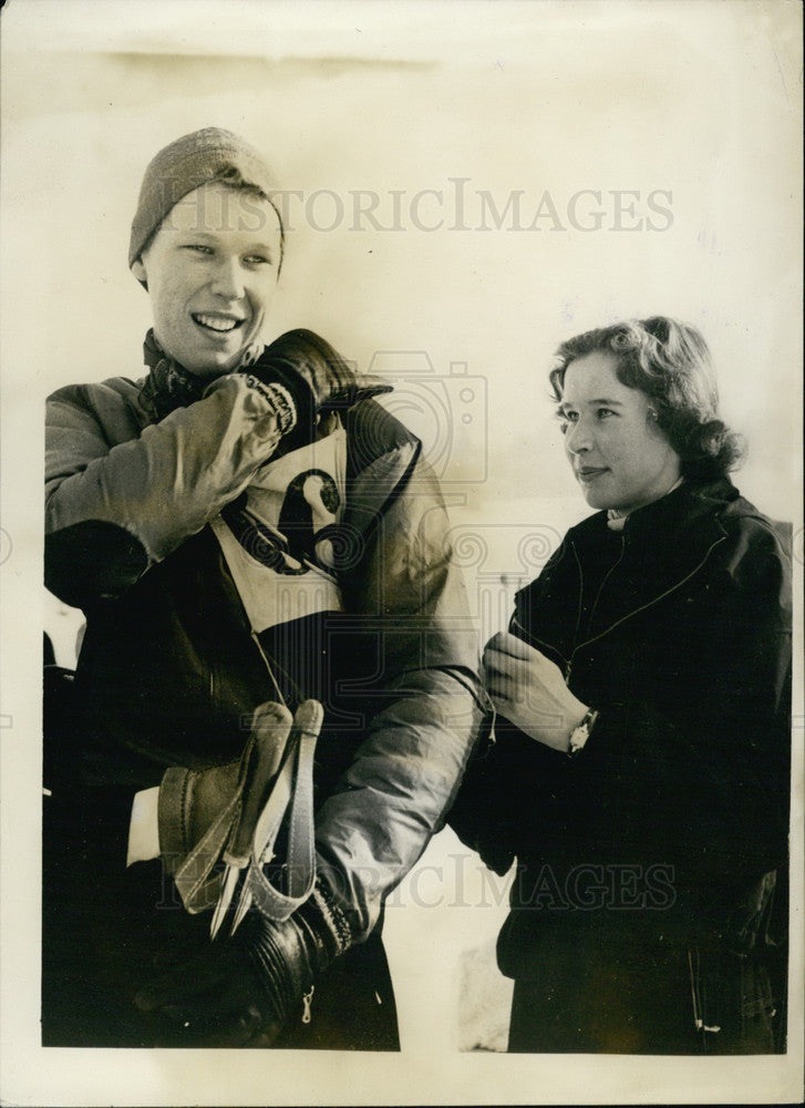 1956 Prince Victor Emanuel, Princess Maria Beatrix - Historic Images