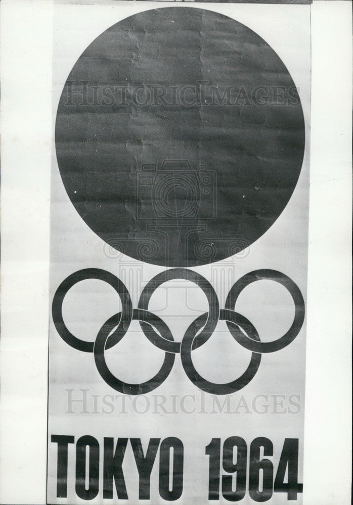 1961 Poster for 1964 Olympic Games in Tokyo - Historic Images