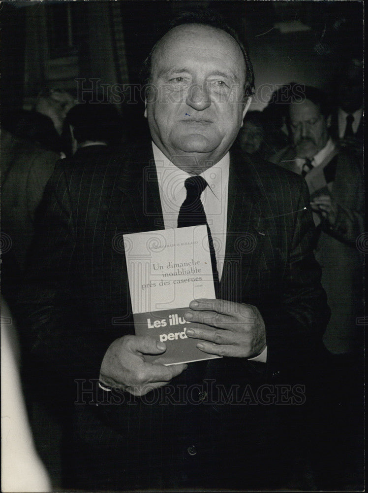 1984 Press Photo Jean-Francis Rolland Wins the French Literary Award - Historic Images