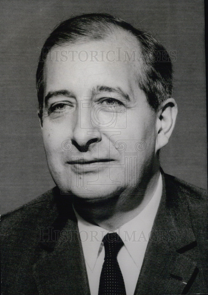 1970 Press Photo Portrait Francois Rollier New President Citroen - Historic Images