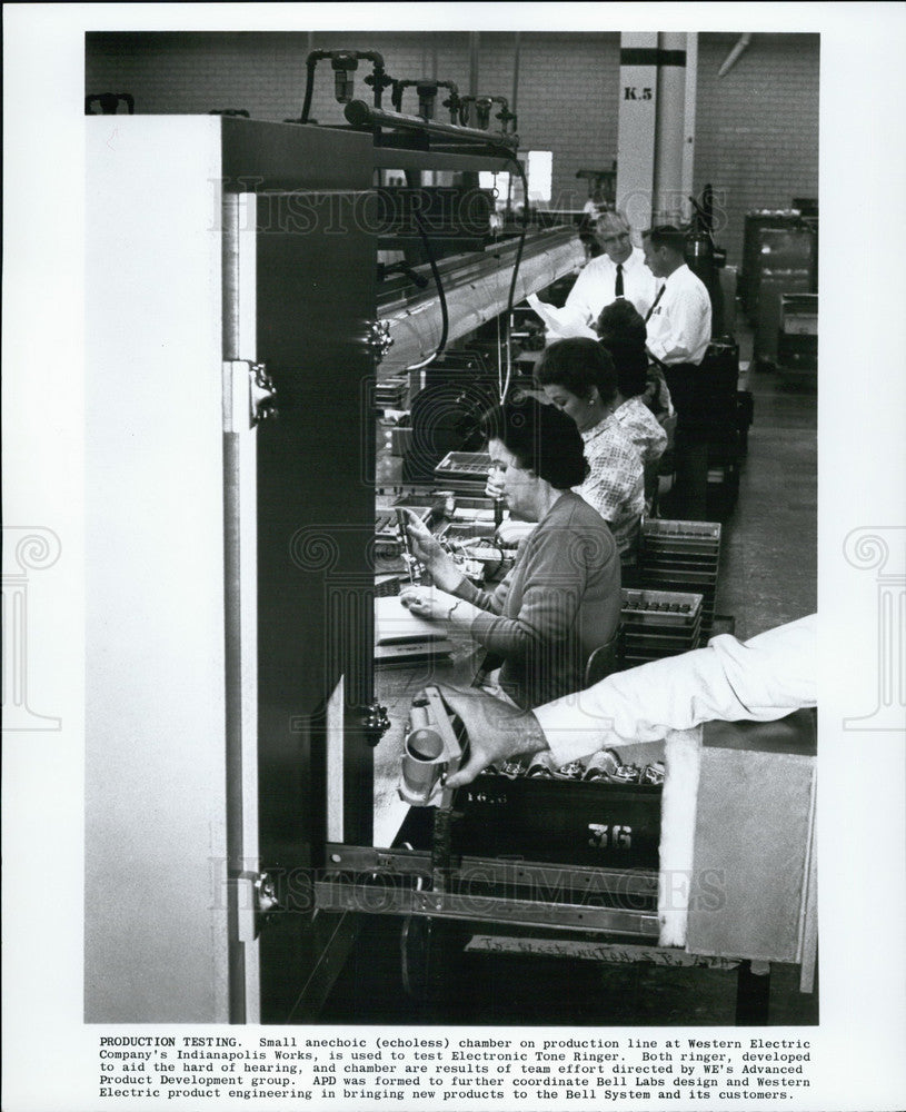 Western Electric Production Testing, Anechoic Chamber-Historic Images