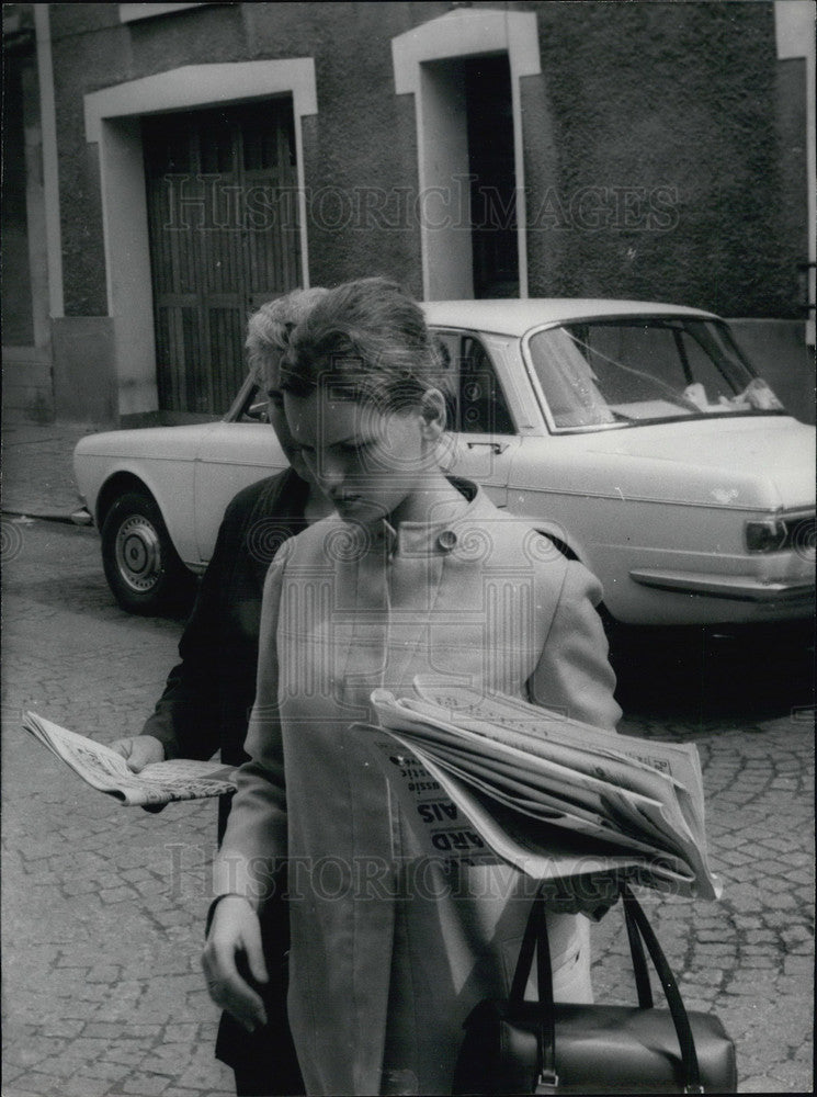 1968 Press Photo of the Courageous Widow of Michael Gyppaz - Historic Images