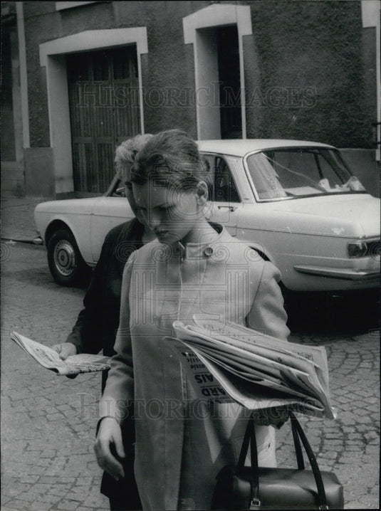 1968 Press Photo of the Courageous Widow of Michael Gyppaz - Historic Images