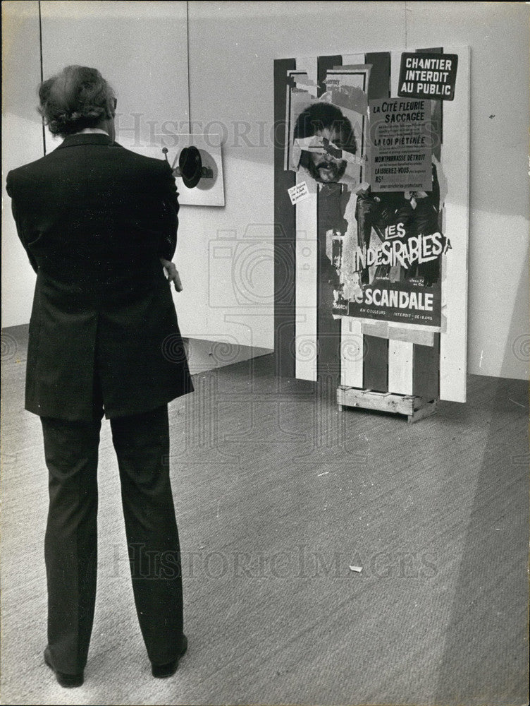 1972, Comparisons Expo Opening Soon Visitor Ponders &quot;Etrange&quot; - Historic Images