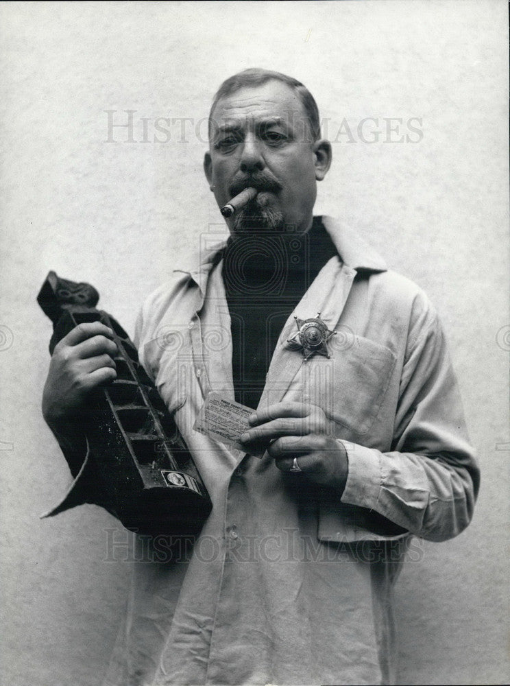 Press Photo Peter Rhyiner, Promoter Of Ancient Sumerian Game, The Serata - Historic Images