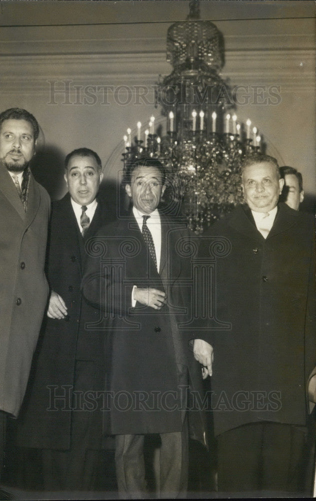 Press Photo Three Ministers of Hassan II Ask for Audience with General de Gaulle - Historic Images