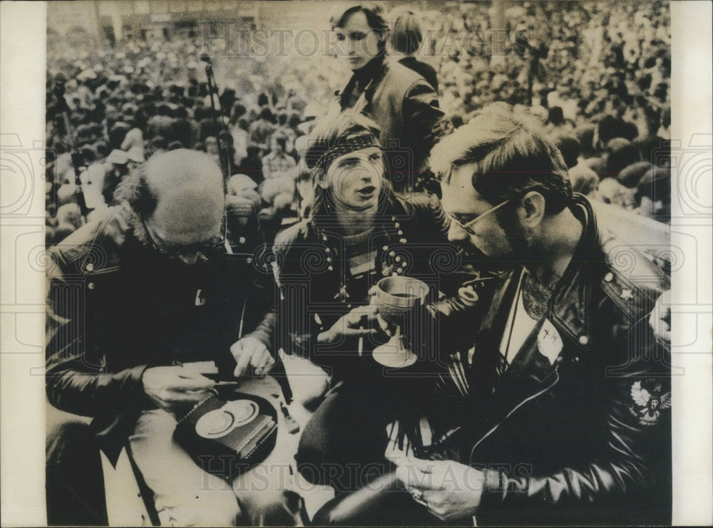 1979 Press Photo Motorcyclist at Mass-Historic Images